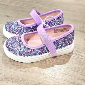 Harper Canyon Glittery Purple Kids Shoes size 6